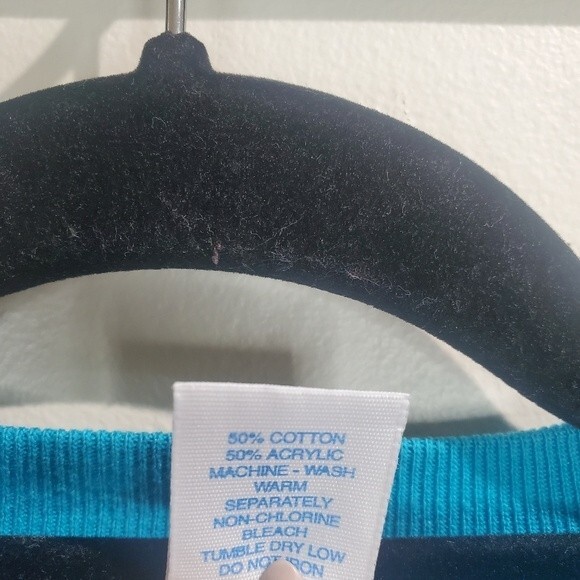 Sweats Appeal by tultex blue vintage seater with bunny 80s size medium - Picture 4 of 4